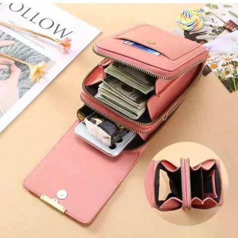 Compact RFID-Blocking Crossbody Bag with Waterproof Phone Compartment for Women & Travel | Thomler