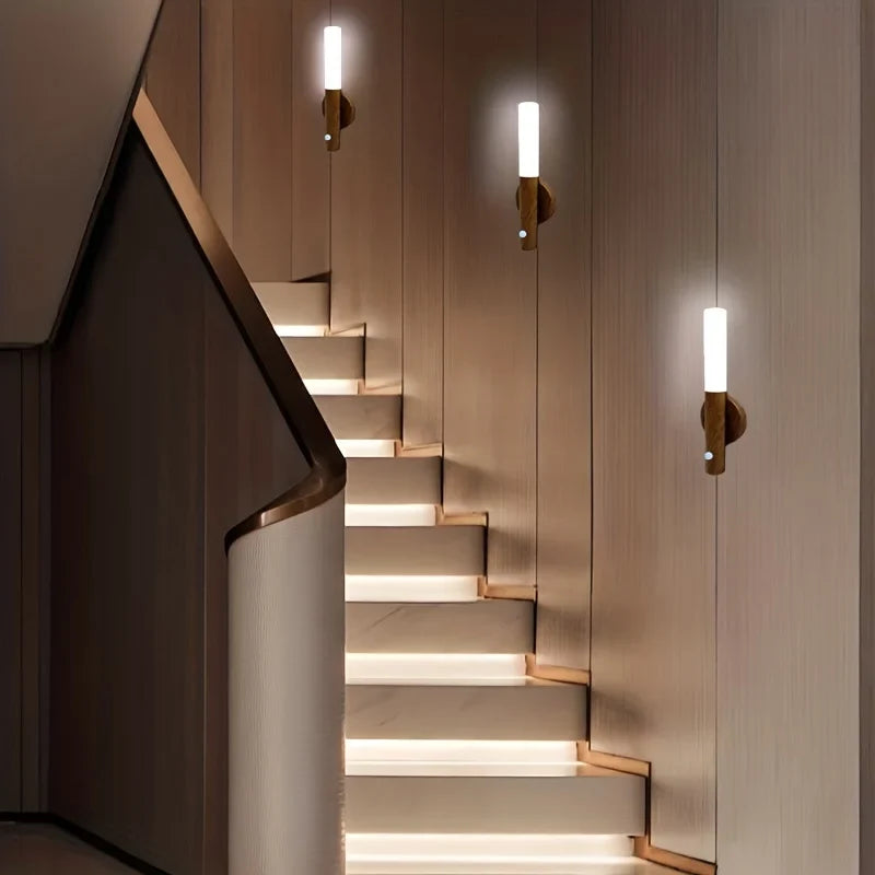 Battery-Powered Motion-Sensing Downlight Wall Sconce for Hallway & Bedroom Lighting | Thomler