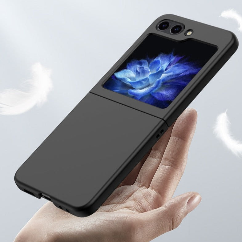 Protective Hard Shell Phone Case for Foldable Flip Smartphones – Wireless Charging Compatible, Raised Edge Screen Protection, Precision | Thomler