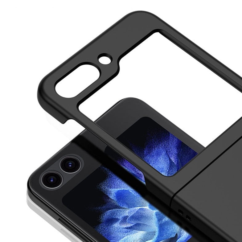 Protective Hard Shell Phone Case for Foldable Flip Smartphones – Wireless Charging Compatible, Raised Edge Screen Protection, Precision | Thomler