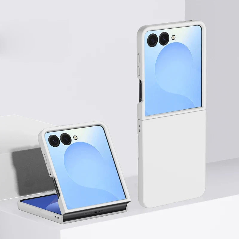Protective Hard Shell Phone Case for Foldable Flip Smartphones – Wireless Charging Compatible, Raised Edge Screen Protection, Precision | Thomler