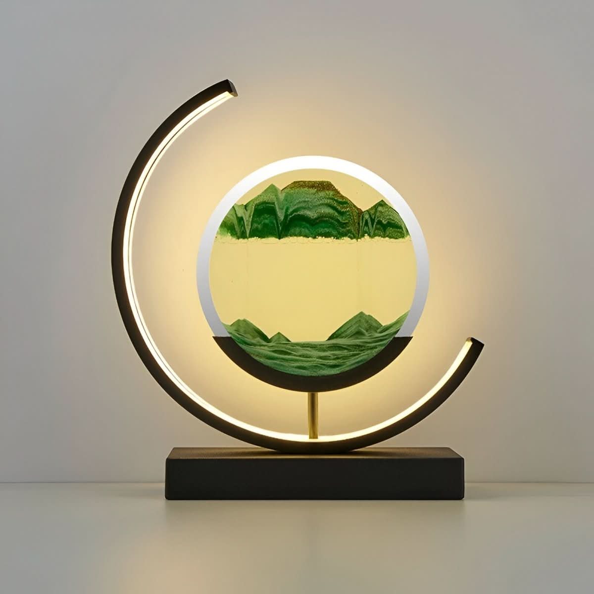 Sand Lamp Metal 10 in Relaxing Ambient Light 3 Color Modes | Thomler