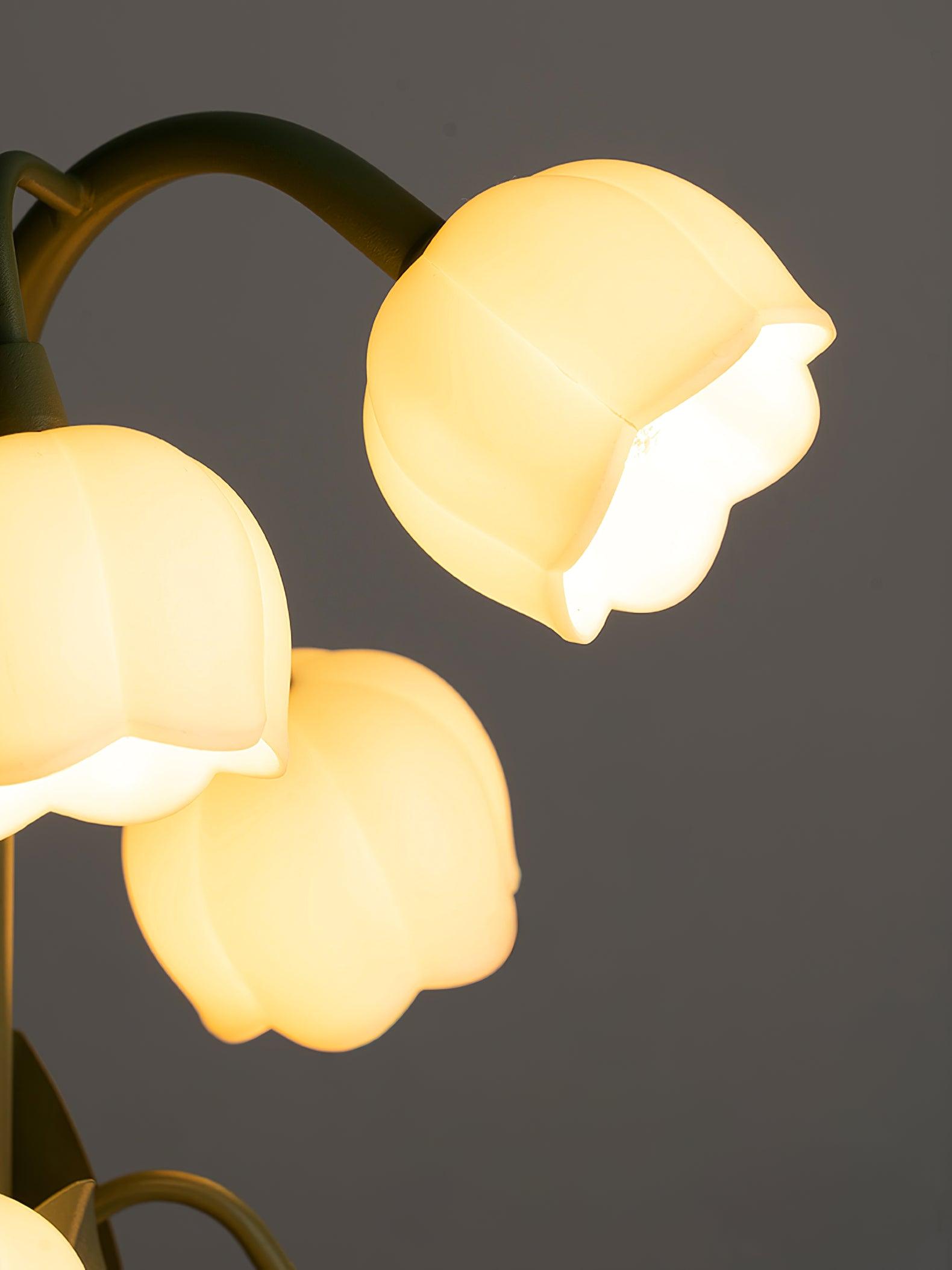 Wall Lamp Metal G4 7.3 in Green Orchid Leaves Bedroom Living Room Decorative Light Three-Color Changing | Thomler