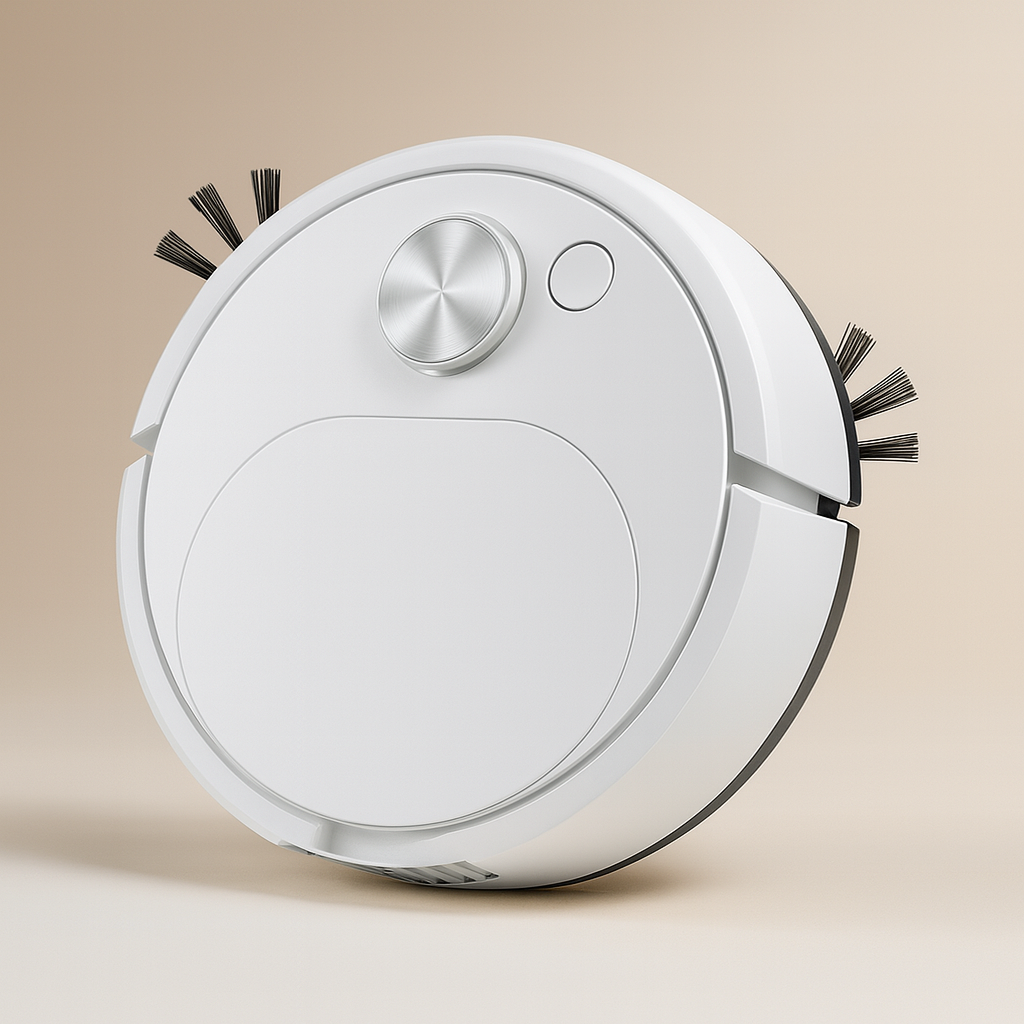 Robotic Vacuum Cleaner for Hard Floors & Low-Pile Carpet – Auto-Docking, Obstacle Detection, 60-Min Runtime | Thomler