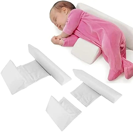 Adjustable Anti-Roll Side Sleep Wedge for Babies 0-12 Months | Memory Foam Triangle Positioner for Infants Newborns | Washable Cover | Thomler