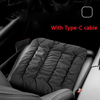 USB Heated Seat Cushion with 3 Temperature Settings for Chair & Couch | Thomler
