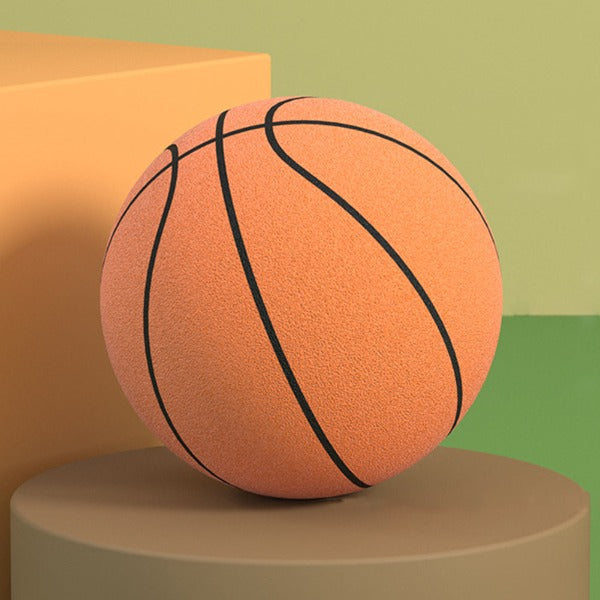 Quiet Indoor Basketball with Soft Bounce for Apartments, Kids' Rooms & Home Training | Silent Play | Thomler