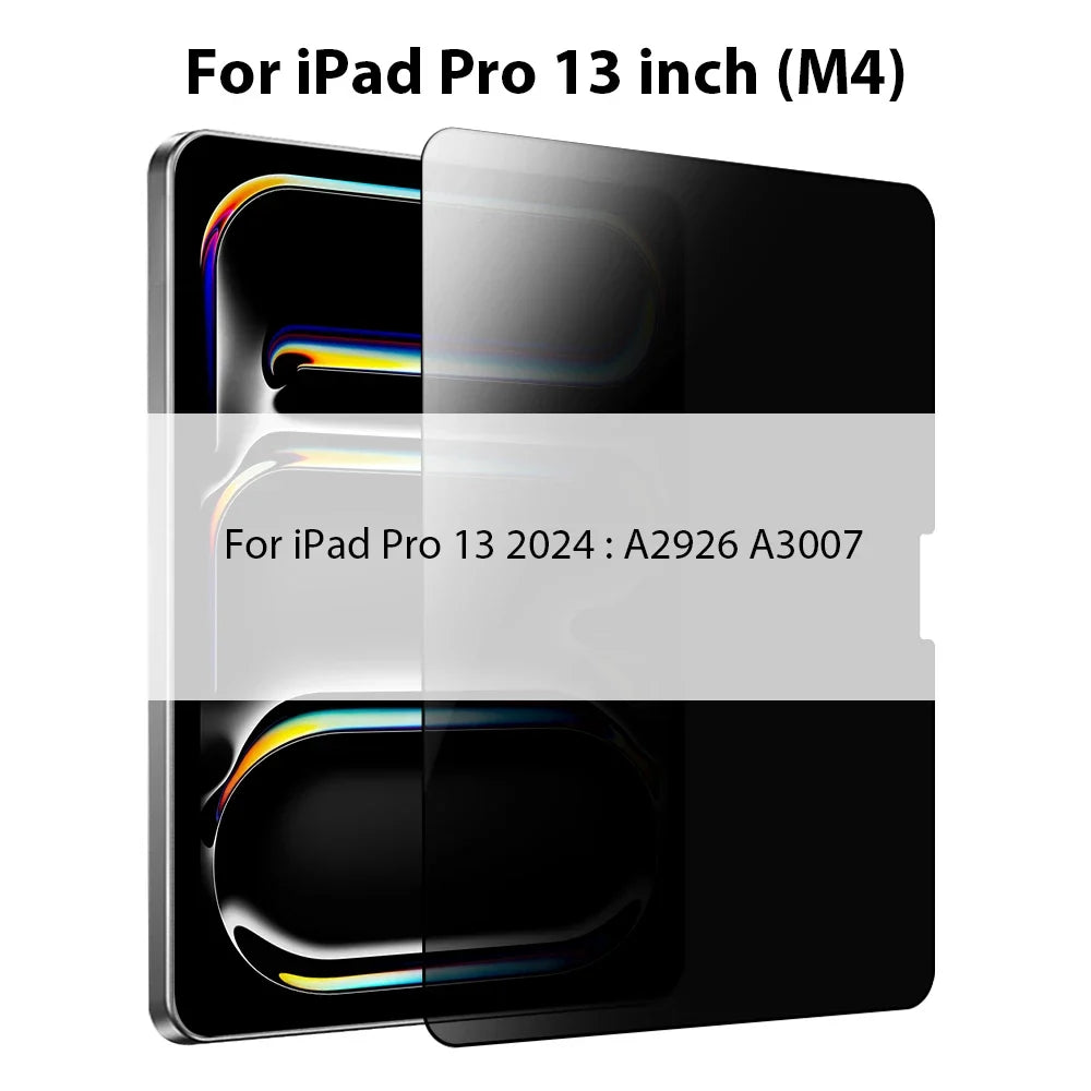 Anti-Spy Tempered Glass iPad Shield – Privacy Viewing Angle Control Screen Guard | Thomler
