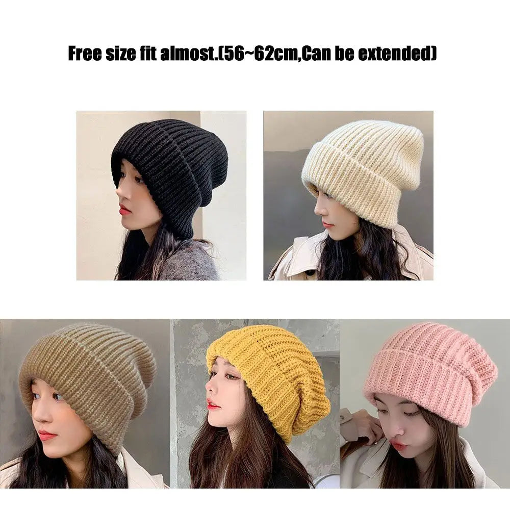 Unisex Ribbed Knit Beanie Hat – Soft Stretchy Winter Skull Cap for Men & Women, Everyday Casual Headwear | Thomler