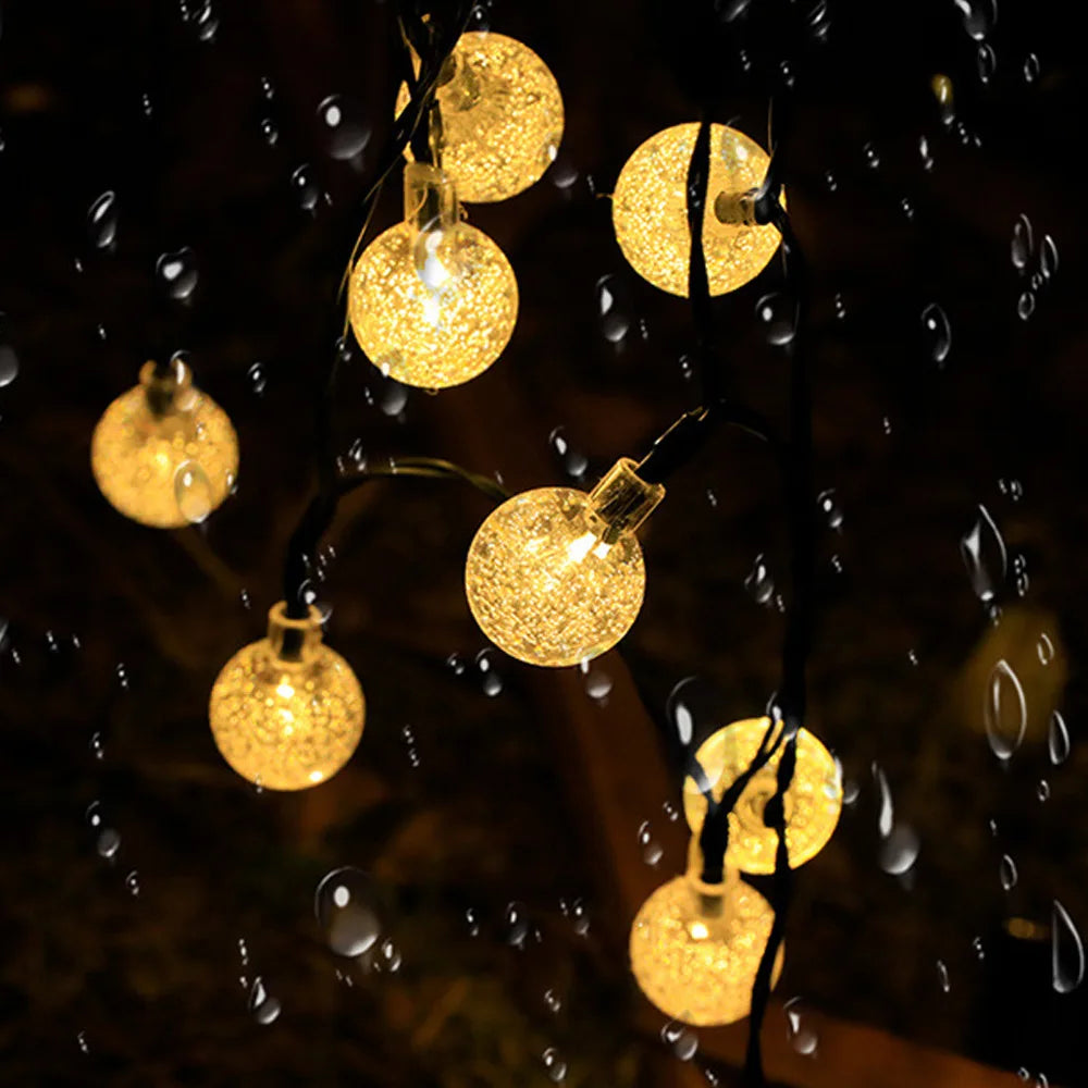 Outdoor Solar Twinkle String Lights 30 ft Soft Glow Garden Patio Yard Decorative | Thomler