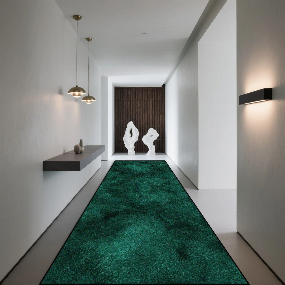 Modern Geometric Runner Rug Hallway Staircase Entryway Anti-Slip Machine Washable Polyester Floor Mat for Living Room Kitchen Corridor | Thomler