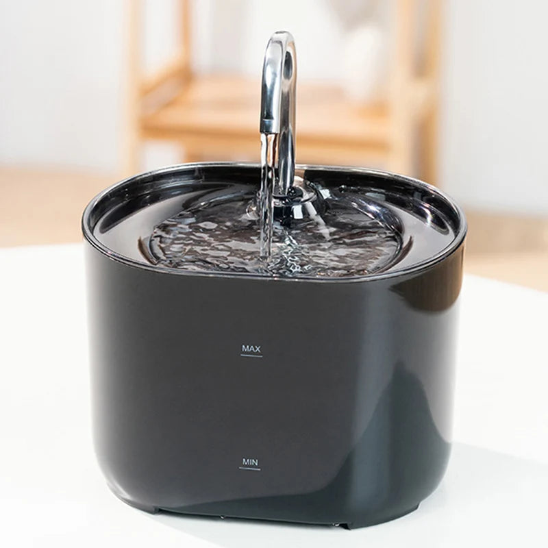 Stainless Steel Spout Pet Drinking Fountain with Filtration System for Cats and Dogs | Thomler