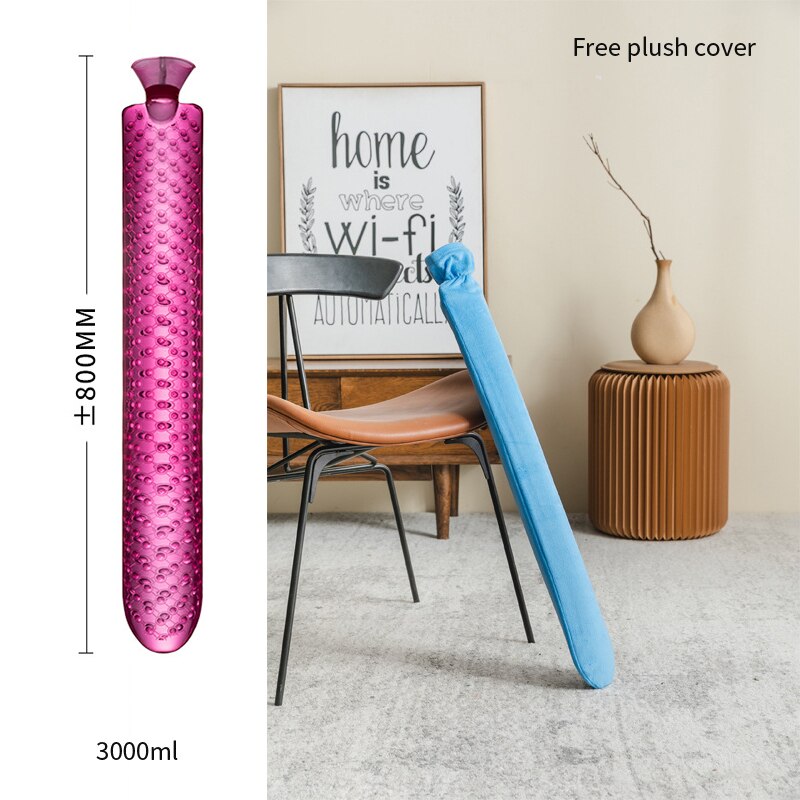 Extra-Long Body Hot Water Bottle with Thermal Cover for Full-Body Warmth & Pain Relief | Thomler