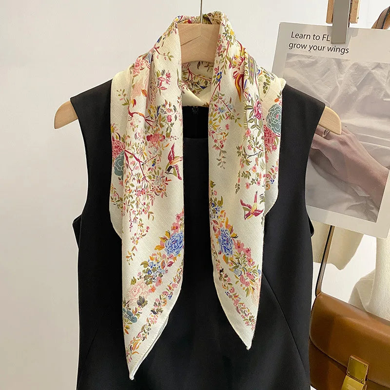Lightweight Bandana Square Headscarf for Women – Versatile Neck & Hair Wrap in Printed Designs | Thomler