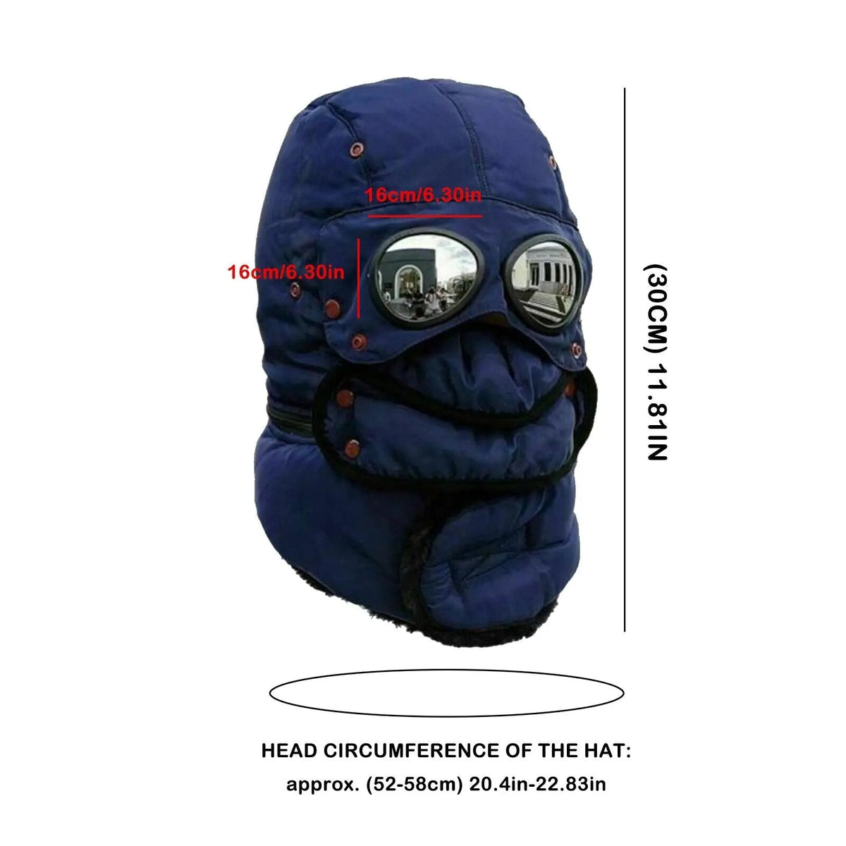 Insulated Winter Beanie with Integrated Face Shield for Cold Weather Protection | Thomler