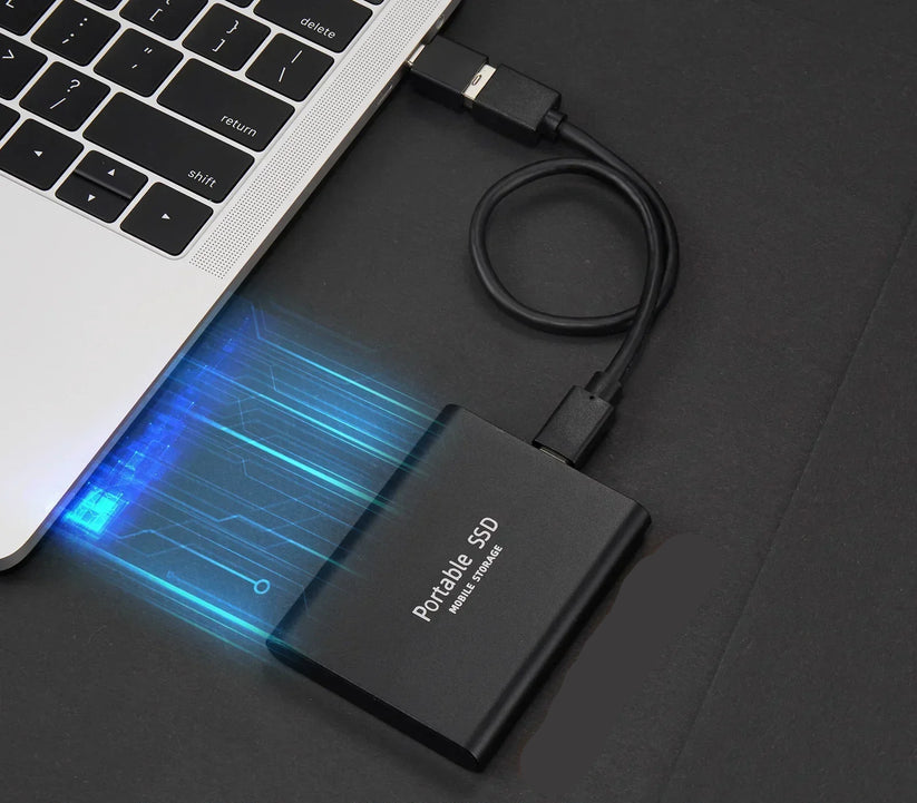 Portable Solid State Drive USB-C 3.1 High-Speed External Storage 500GB 1TB 2TB Shock-Resistant Compact Data Transfer Device for PC Mac | Thomler