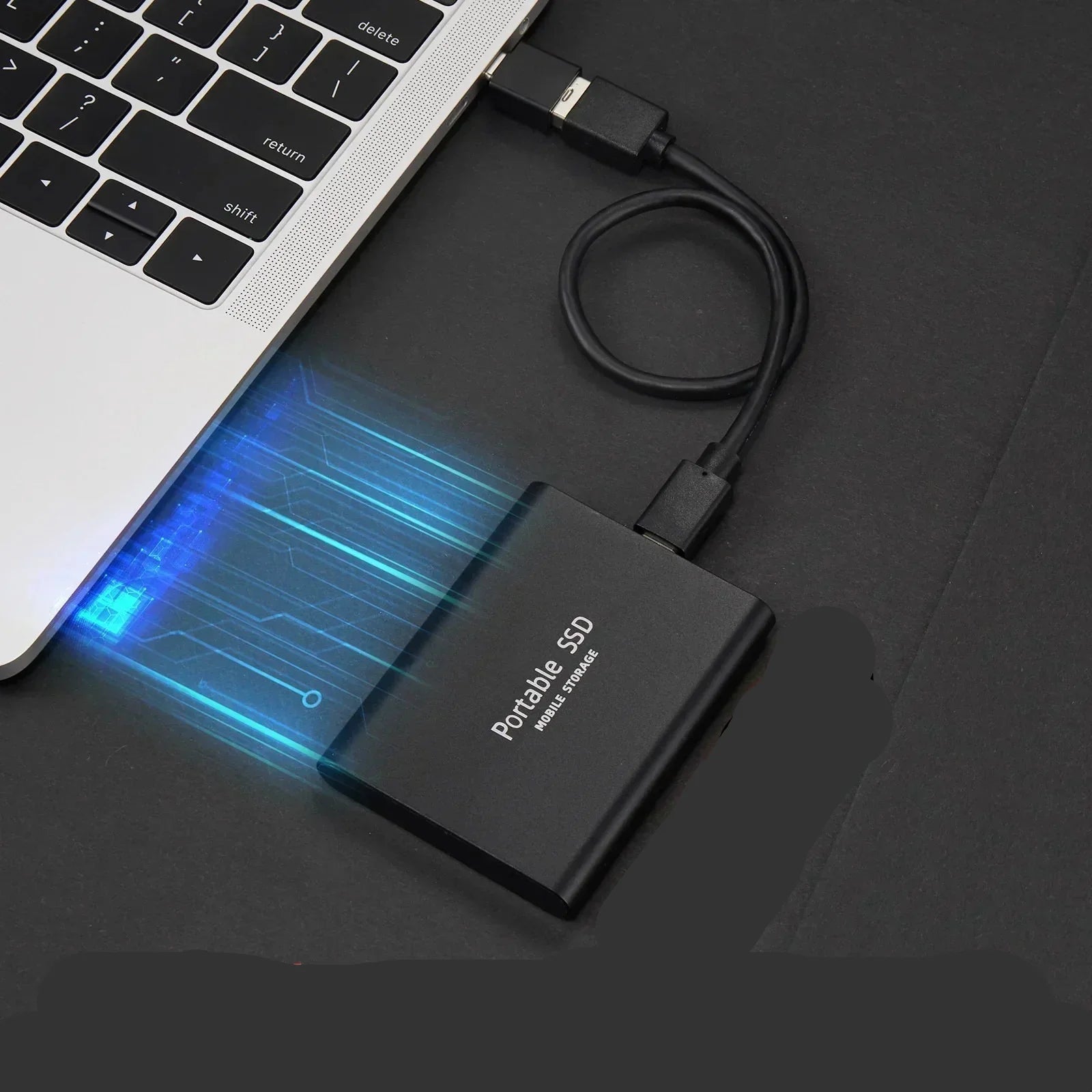 128GB Portable Solid State Drive – Aluminum Build, Ultra-Compact Storage for Laptop, Desktop & Gaming – Fast USB External Hard Disk for | Thomler