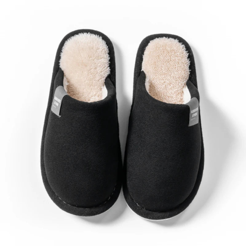 Men's Suede Indoor Slippers – Quiet Cushioned House Shoes with EVA Sole, Lightweight Anti-Slip for Fall & Winter | Thomler