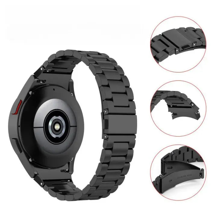 Stainless Steel Watch Band for Samsung Galaxy Watch 4 & 5 – Quick-Release Metal Strap with Adjustable Links, Compatible with 40mm 44mm | Thomler