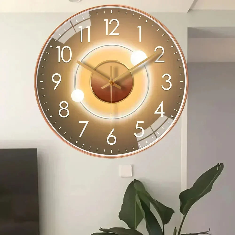 12-Inch Silent Wall Clock Non-Ticking Quartz Movement for Bedroom Office Living Room Modern Round Classic Home Decor Timepiece Battery | Thomler