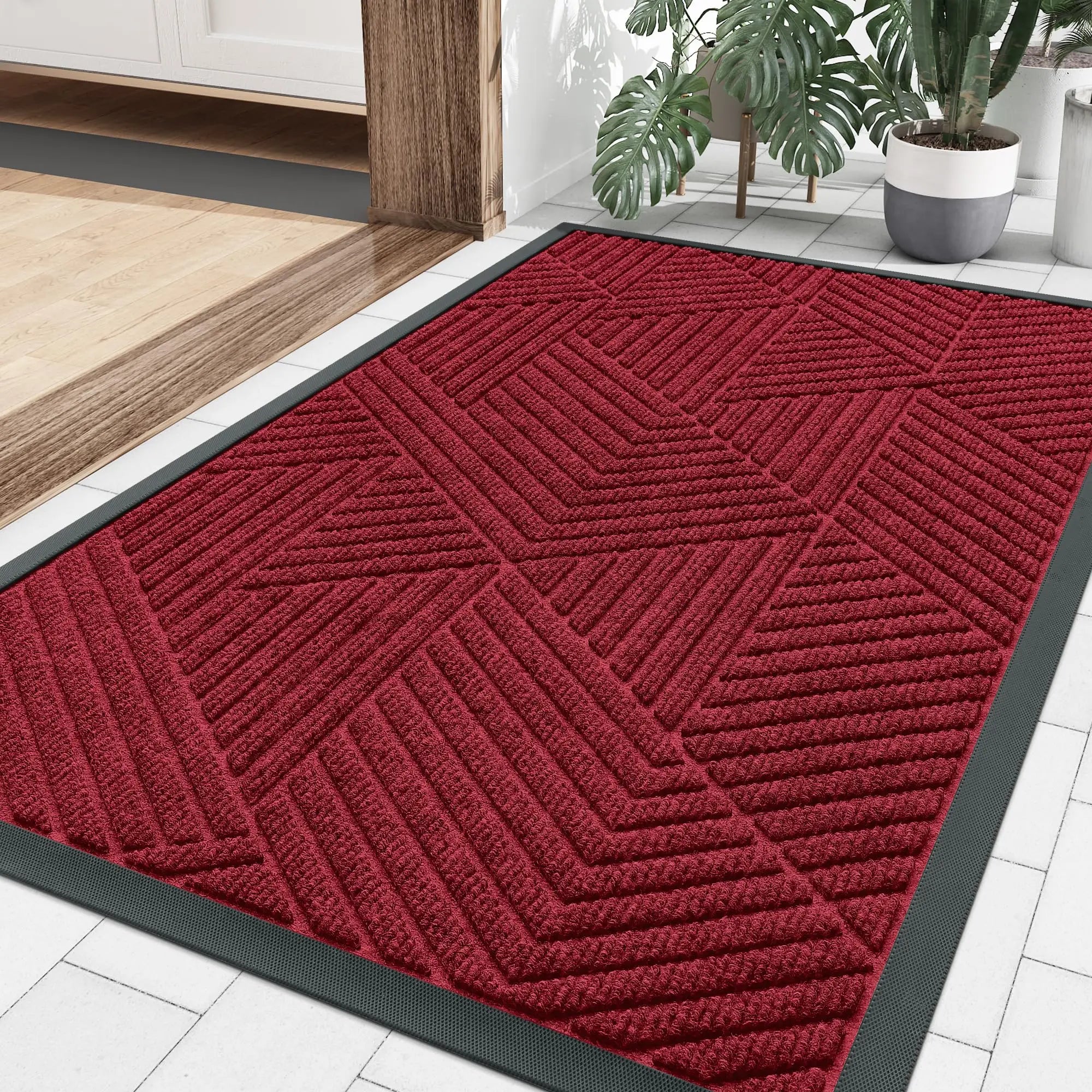 Entryway Rug Non-Slip Absorbent Indoor Outdoor Welcome Mat for Front Door Hallway Patio Garage Apartment Entrance Home Decor | Thomler