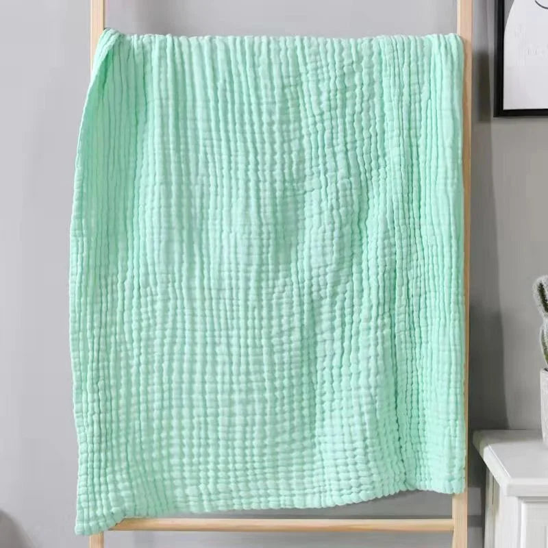 Six-Layer Gauze Cotton Swaddle Blanket 41×41 in – Soft Breathable Wrap for Newborns Toddlers Boys Girls Bath Towel Stroller Cover Nursing | Thomler