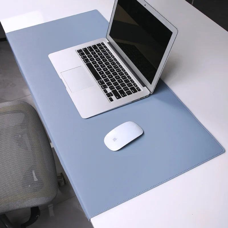 Ergonomic Desk Pad with Cushioned Wrist Rest and Elbow Support for Office, Gaming, and Home Workspace - Premium Vegan Leather Surface | Thomler
