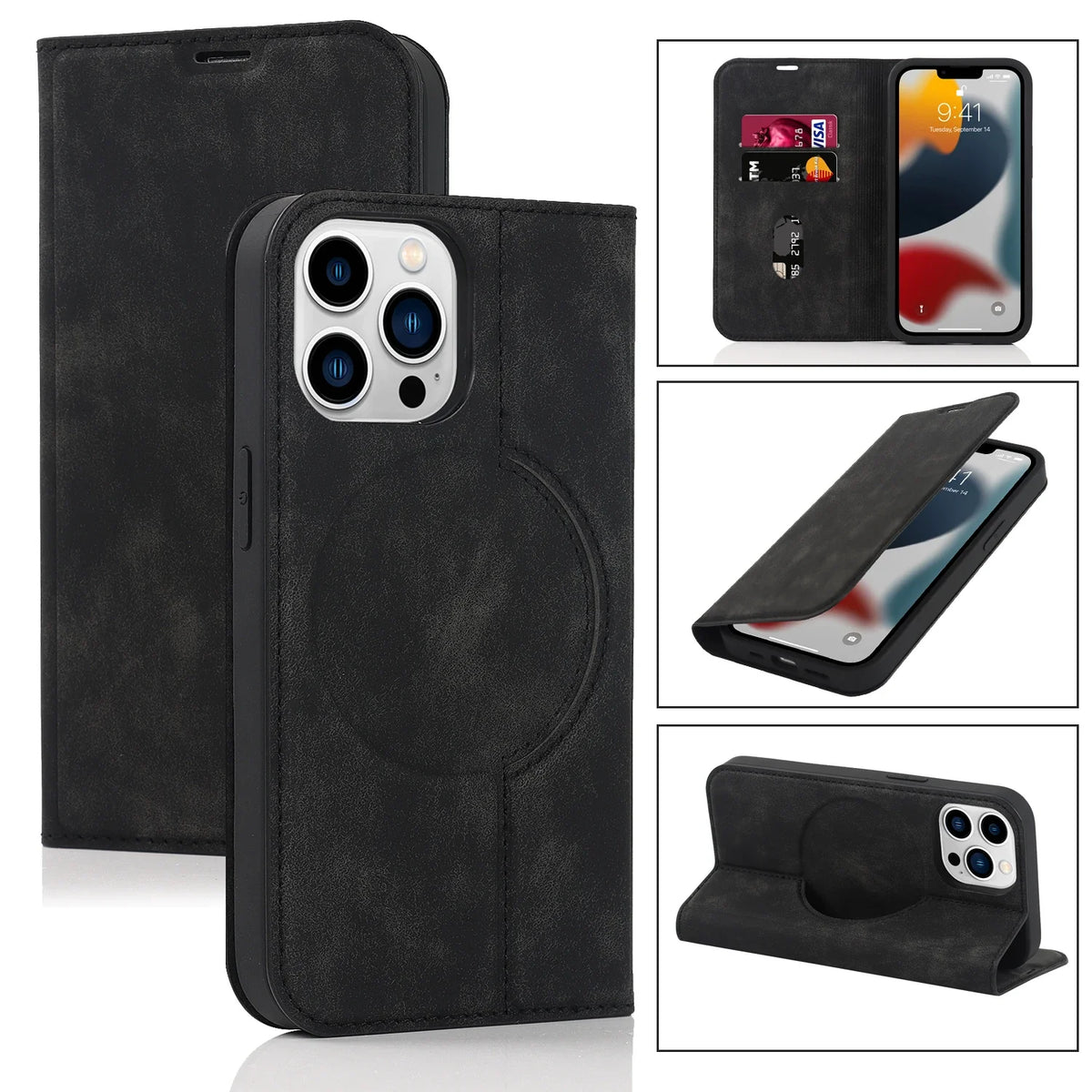 Magnetic Detachable Wallet Case for iPhone with Wireless Charging & Card Slots | Thomler