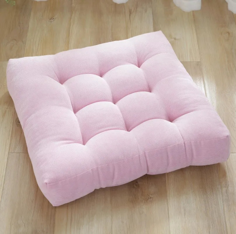 Tufted Square Meditation Cushion 17×17 or 21×21 in Thick Floor Seating Yoga Pillow for Living Room Game Nook Balcony Reading Corner | Thomler