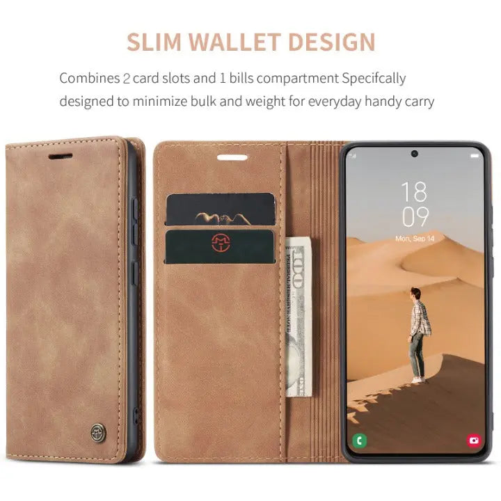 Leather Folio Phone Case with Card Slots – Samsung Galaxy S22, S22 Plus & S22 Ultra | Thomler