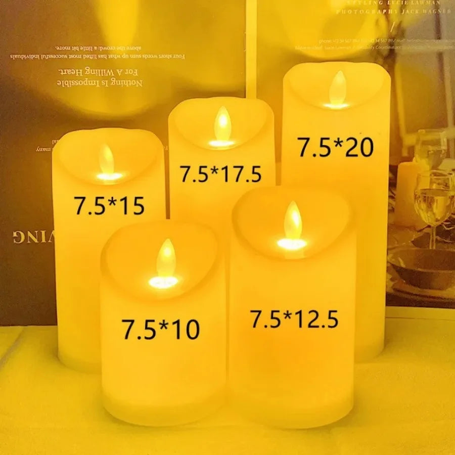 Flameless Candle Polypropylene 4 in Relaxation Home Decor LED Flickering Ambiance | Thomler