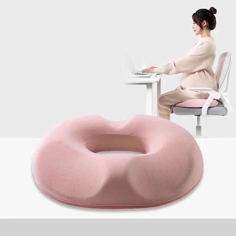 Memory Foam Seat Cushion for Tailbone Pain Relief – Ergonomic Coccyx Support for Office Chair, Car, Wheelchair | Orthopedic Sitting Pillow | Thomler