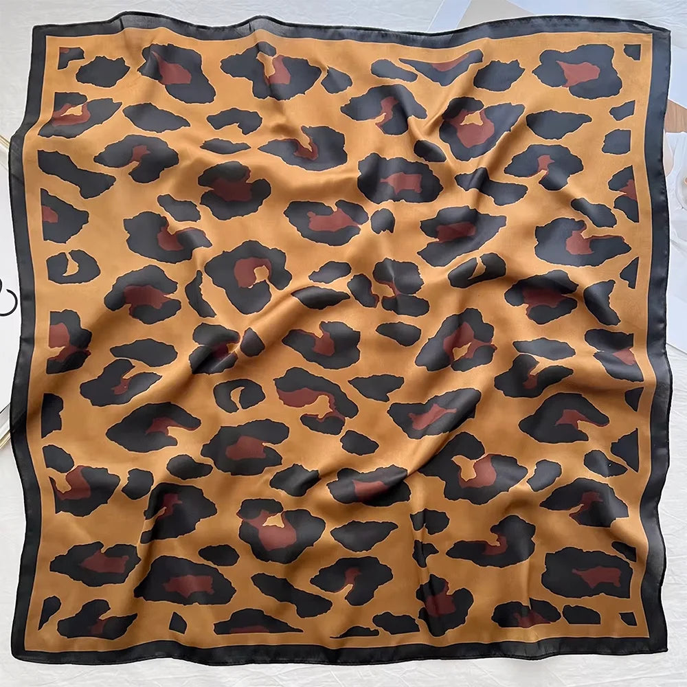 Equestrian Print Satin Square Scarf Neck Wrap Hair Accessory Head Covering 28 Inch Fashion Versatile Women's Silk-Feel Lightweight Bandana | Thomler