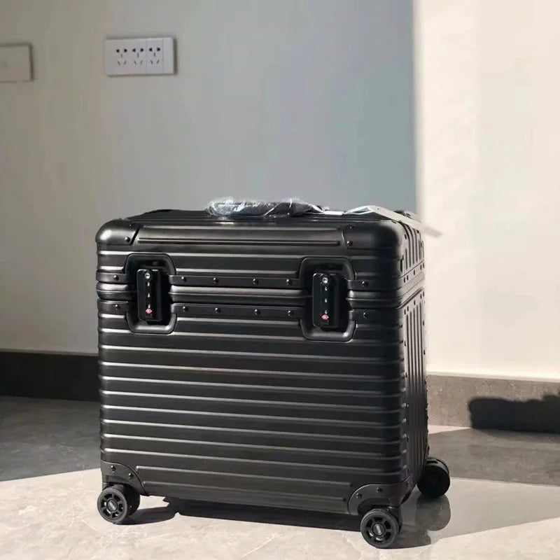 Hard Shell Luggage Aluminum-Magnesium Spinner Suitcase TSA Lock Travel Carry-On and Checked Baggage Set for Business Trips Vacation | Thomler