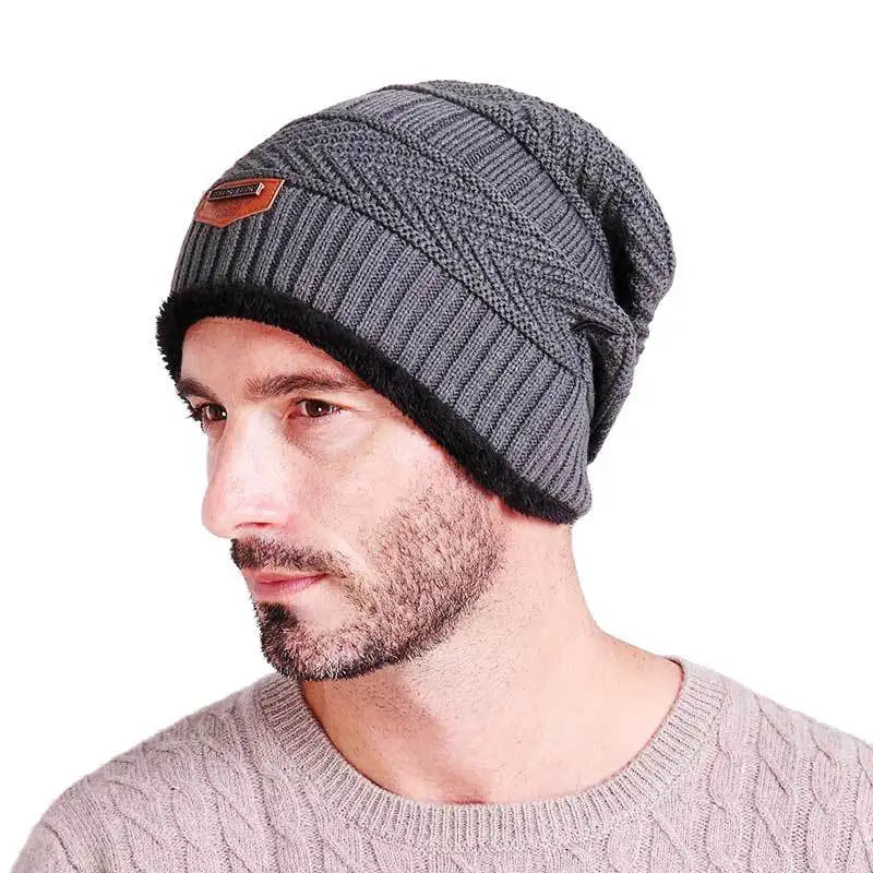 Cuffless Winter Beanie – Thick Knit Skullcap for Men & Women, Windproof Cold Weather Hat for Skiing Outdoors | Thomler