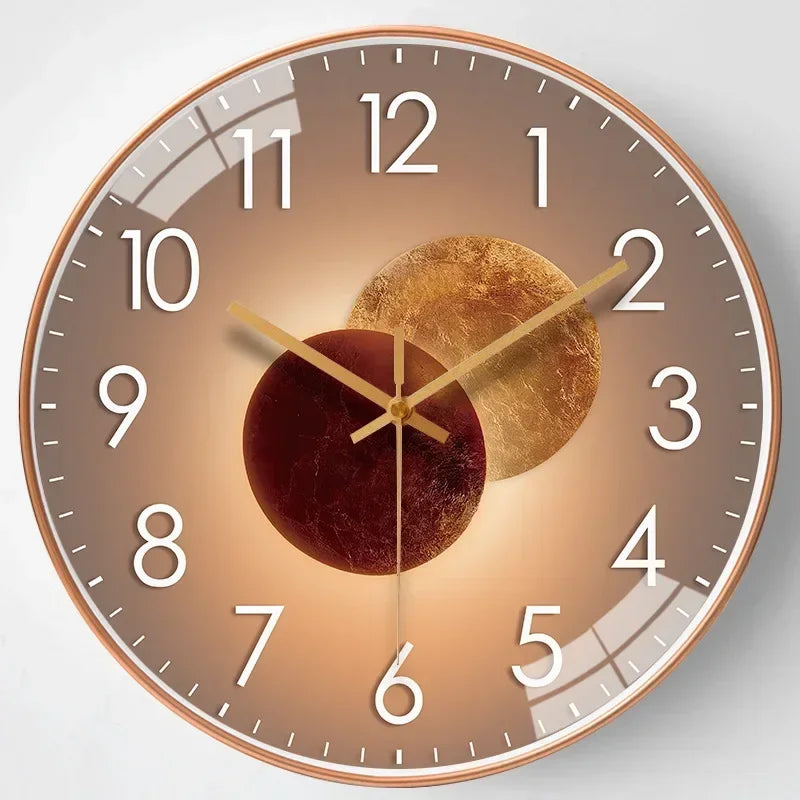 12-Inch Silent Wall Clock Non-Ticking Quartz Movement for Bedroom Office Living Room Modern Round Classic Home Decor Timepiece Battery | Thomler