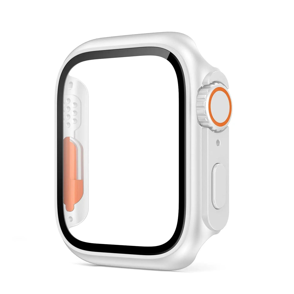 Hardened Glass Shield Case for Apple Watch Series 7/8/SE – Full Display Coverage, Crown Access, 40-45mm Sizes | Thomler