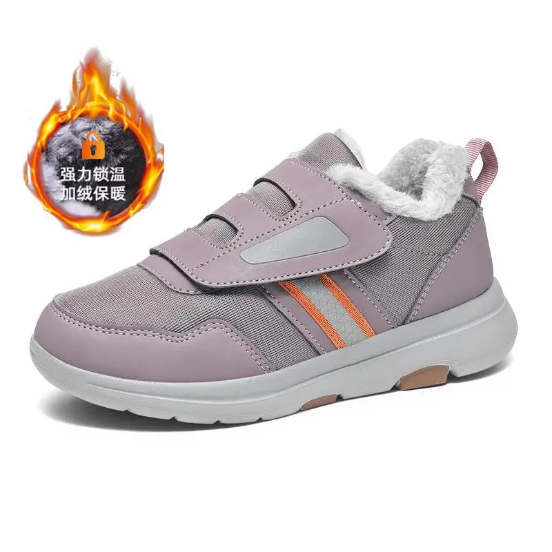 Adjustable Wide-Fit Supportive Sneakers for Sensitive Feet | Cozy Slip-On with Hook-and-Loop Closure for Everyday Comfort & Mobility | Thomler