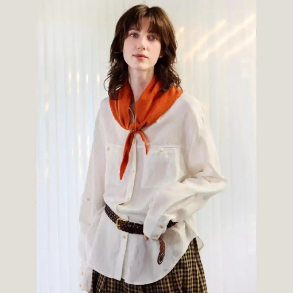 Cozy Wool-Blend Triangle Shawl Wrap for Women – Soft Knit Neck & Shoulder Warmer for Fall Winter | Thomler