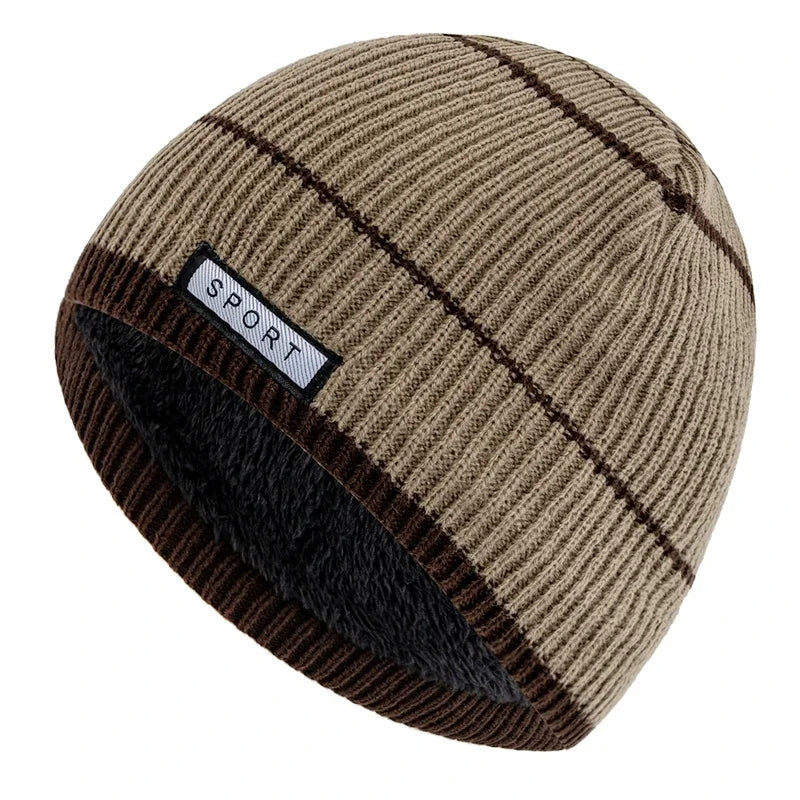 Fleece-Lined Knit Beanie for Cold Weather – Unisex Winter Hat with Soft Faux Fur Lining for Everyday Wear, Skiing & Outdoor Activities | Thomler