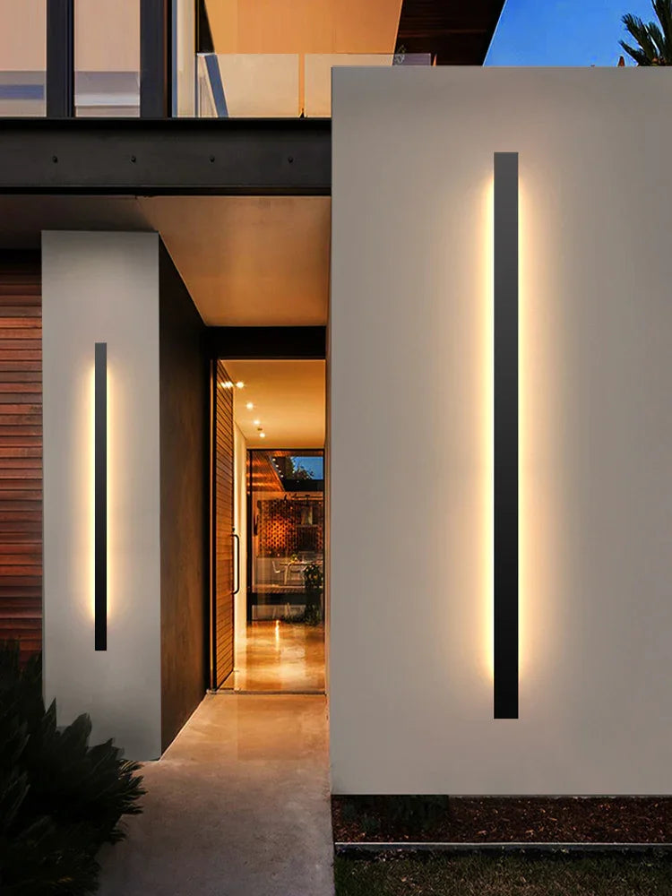 Wall Lamp Metal Acrylic 240.0 cm Outdoor Indoor Waterproof LED Lighting Modern Facade Terrace Hallway Feature Light | Thomler