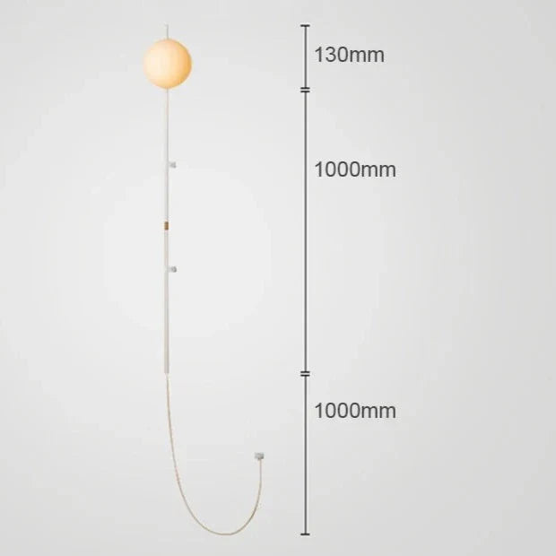 Plug-In Wall Sconce Light with Adjustable Arm for Bedroom Living Room Hallway Office Black White Modern Minimalist Reading Lamp Fixture Easy | Thomler