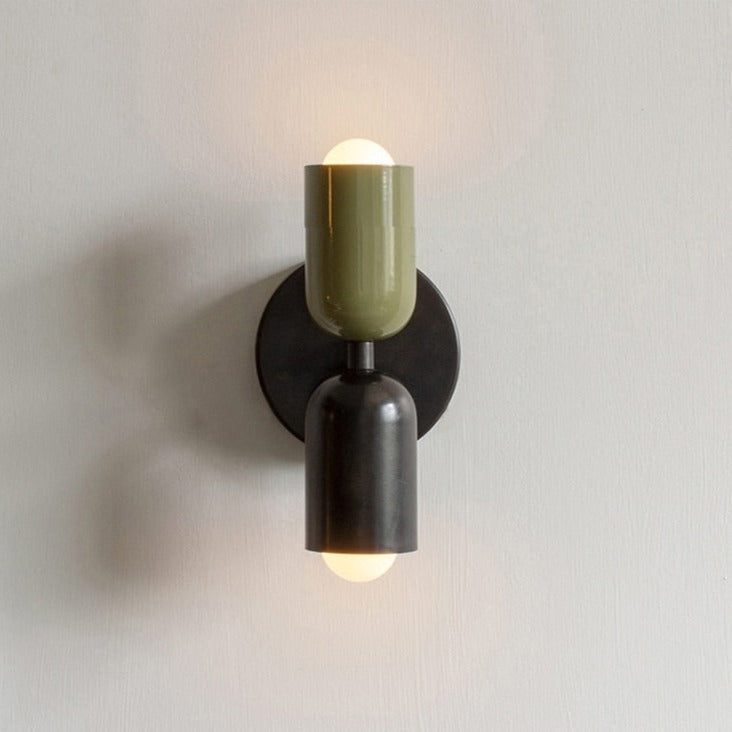 Hand-Blown Glass Wall Light Fixture Multi-Color Shade Metal Base Hardwired or Plug-In for Living Room Bedroom Hallway Modern Contemporary Ac | Thomler
