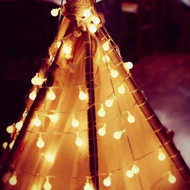 String Lights PVC 20 ft Warm White Indoor Outdoor Decorative Wedding Party Ambiance | Thomler