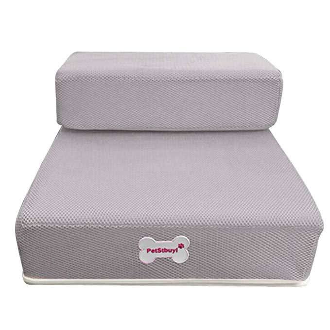 Foam Pet Steps with Anti-Slip Surface – Cushioned 2-Tier Ramp for Small Dogs & Cats | Thomler