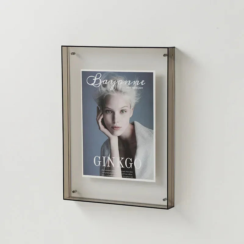 Clear Acrylic Photo Frame with Stand | Double-Sided Desktop Display for Pictures & Postcards | Freestanding Picture Holder | Thomler