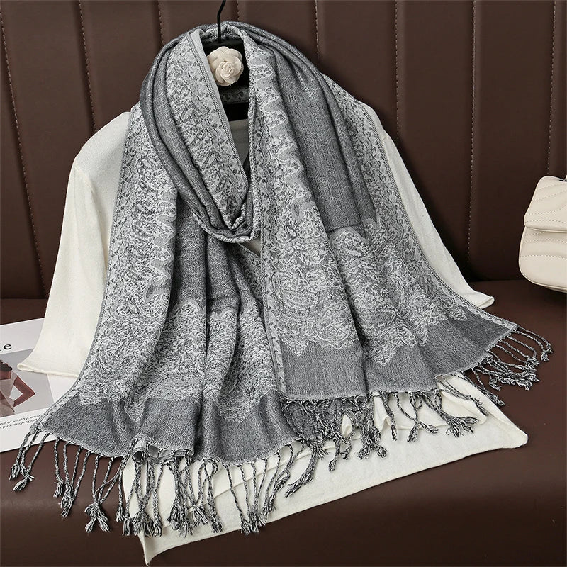 Soft Cotton-Blend Winter Wrap Scarf for Women – Lightweight Shawl for Fall & Cold Weather | Thomler