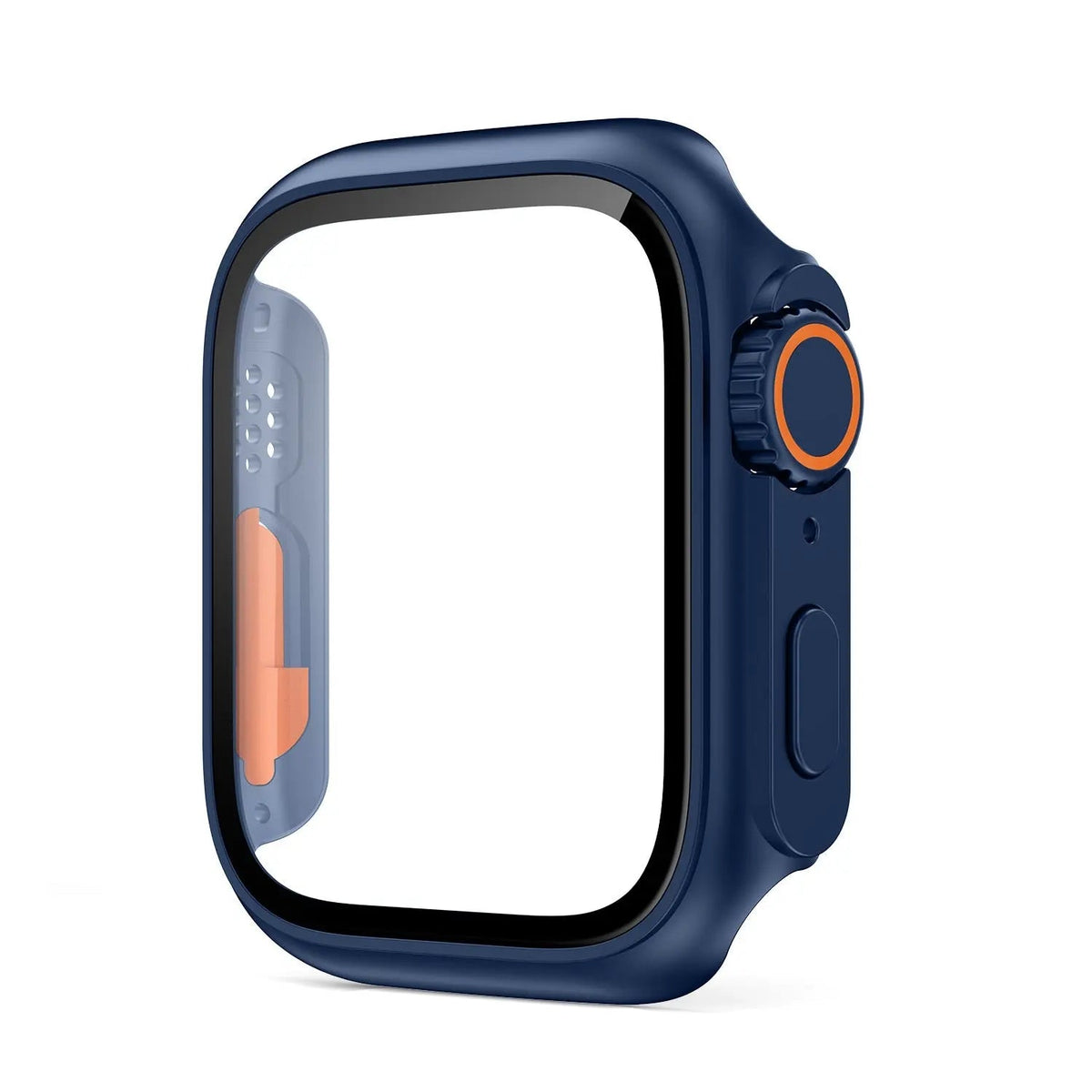 Hardened Glass Shield Case for Apple Watch Series 7/8/SE – Full Display Coverage, Crown Access, 40-45mm Sizes | Thomler