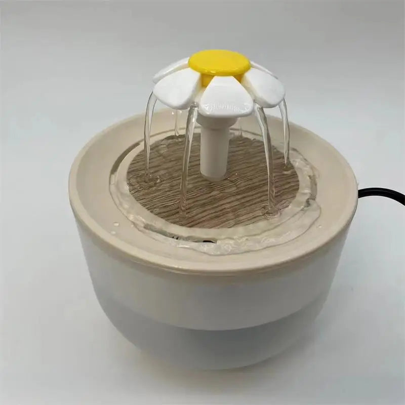 Rechargeable Pet Hydration Fountain 41 fl oz Quiet Circulating Filtered System for Dogs & Cats USB Powered | Thomler