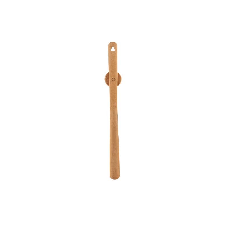 Long-Handle Magnetic Shoehorn with Wall Mount Beech Wood 20-Inch Entryway Shoe Helper for Adults Seniors Easy Storage Hallway Mudroom Closet | Thomler